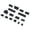 Black, variant on AOOOWER 13PCS Anti-Dust Plugs Soft Silicone Data Port USB Protector Set Laptop Dus