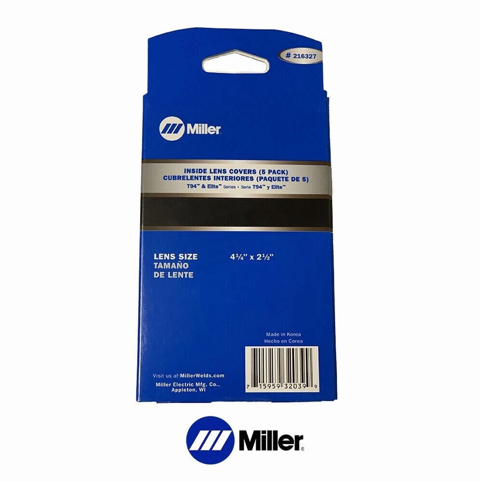 CIRCLE- 1- Pack Of 5 Miller 216327 Welding Helmet Replacement Inside Safety Lens Plate