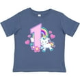 thumbnail image 3 of Inktastic I Am 1 Year Old with Unicorn and Hearts Girls Baby T-Shirt, 3 of 5