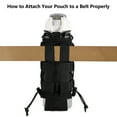 thumbnail image 6 of BASSDASH MOLLE Water Bottle Holder Pouch with Shoulder Strap Modular Bag for Fishing Hunting Hiking Travel Outdoor Activities, 6 of 7