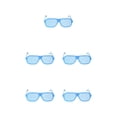 thumbnail image 3 of Minnieouse Shutter Shades Eyewears Gafas de sol llamativas y de moda Shutter Shades Gafas de sol con obturador azul tamaño libre Type2 NO2, 3 of 6