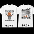 thumbnail image 1 of T-Shirt Graphique de Jour de Match de Sport d'Équipe Maman de Basketball, 1 of 4