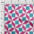 thumbnail image 1 of oneOone Viscose Jersey Fabric Triangle|Parallelogram & Square Geometric Decor Fabric Printed BTY 60 Inch Wide, 1 of 1
