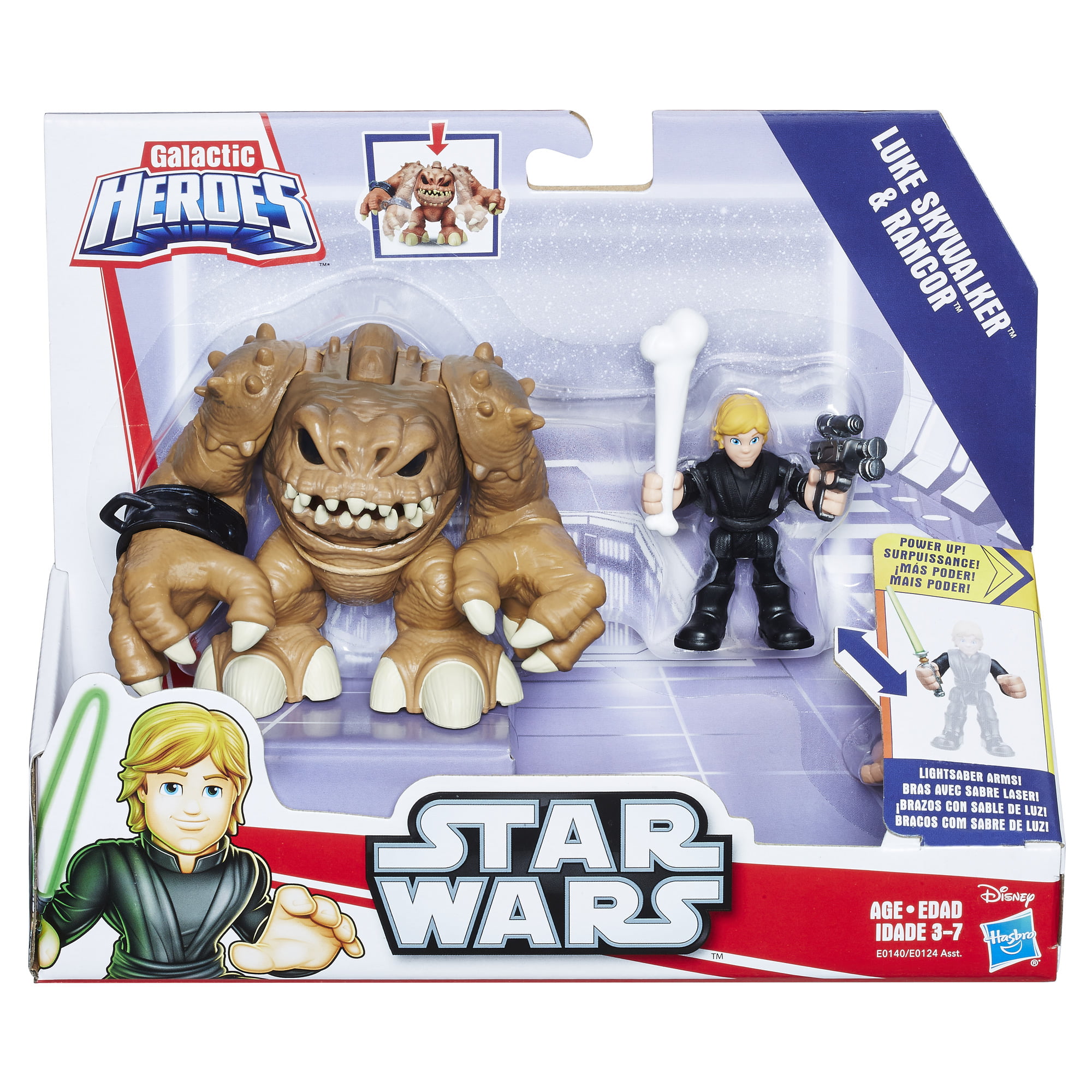 Star Wars Galactic Heroes Luke Skywalker and Rancor 