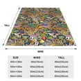 thumbnail image 3 of Honeii USA 1 Print Fleece Blanket - Throw Blanket for Bed, Sofa, Couch, Camping, and Travel , Microplush Ultra Soft Warm Blanket-60"x50", 3 of 7
