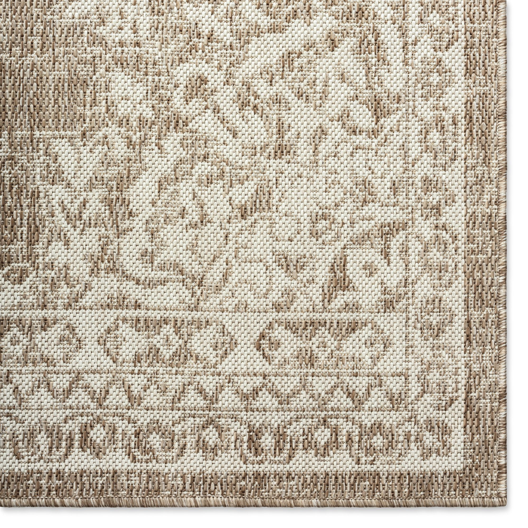 Nicole Miller New York Patio Country Azalea Transitional Medallion Indoor Outdoor Area Rug Taupe Ivory 5 2 X7 Com