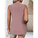 thumbnail image 5 of Camisas Casuales de Verano para Mujer, con Cuello Redondo y Mangas , de Gris Rosa, Talla XXL, 5 of 7