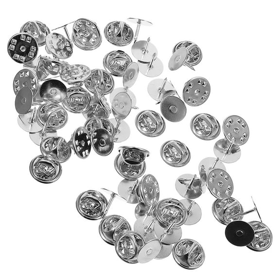 OATIPHO 50Sets Metal Clutch Pin Backs for Tie Tacks and Badge Crafts
