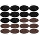 thumbnail image 1 of 10 pares de parches de hierro flocado adhesivo manga ovalada codo rodilla tela reparación DIY decoración (5 pares de negro 5 pares de café), 1 of 5