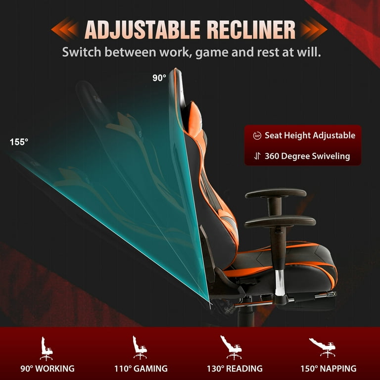 GTRACING Gaming Chair Office Chair PU Leather with
