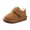 Brown, variant on Unisex Kids Thick Fleece Lined Winter Snow Boots, Soft Bread Style Non Slip Warm Cotton Shoes for Toddler Boys Girls Cold Season Wear Brown 3.5-4 Years