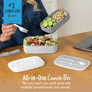 Bentgo Classic - Adult Bento Box, Stackable 3-Compartment Lunch Box, BPA-Free
