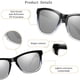thumbnail image 4 of Gafas de sol deportivas polarizadas para hombres y mujeres, para conducir, pescar, andar en bicicleta y correr, con estuche para gafas, TAC+PC, 4 of 6