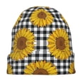 thumbnail image 7 of Naloa Sunflowers Soft Beanie Hat, Knit Beanie Daily Beanie in Fine Knit for Women Men Winter Travel, Outdoor, 7 of 7