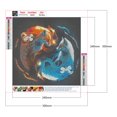 thumbnail image 2 of Pintura de diamante 5D DIY Taladro redondo completo Tai Chi Fox Kit Decoración de arte (A6525), 2 of 9