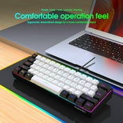 SnpurTech Compact USB-C Gaming Keyboard, Black&White