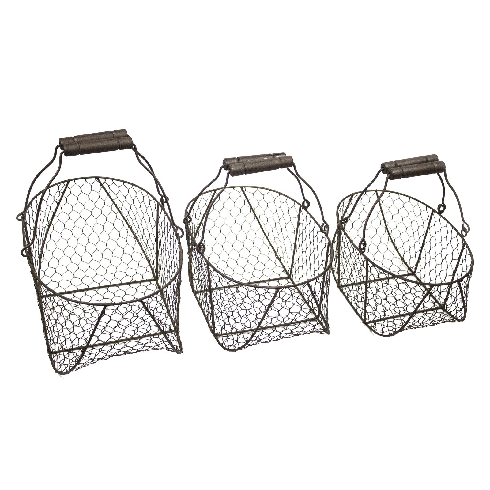 Sagebrook Home Wire Basket Set of 3