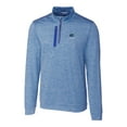 thumbnail image 2 of Men's Cutter & Buck  Royal Florida Gators Alumni Logo Stealth Heathered Quarter-Zip Pullover Top, 2 of 3