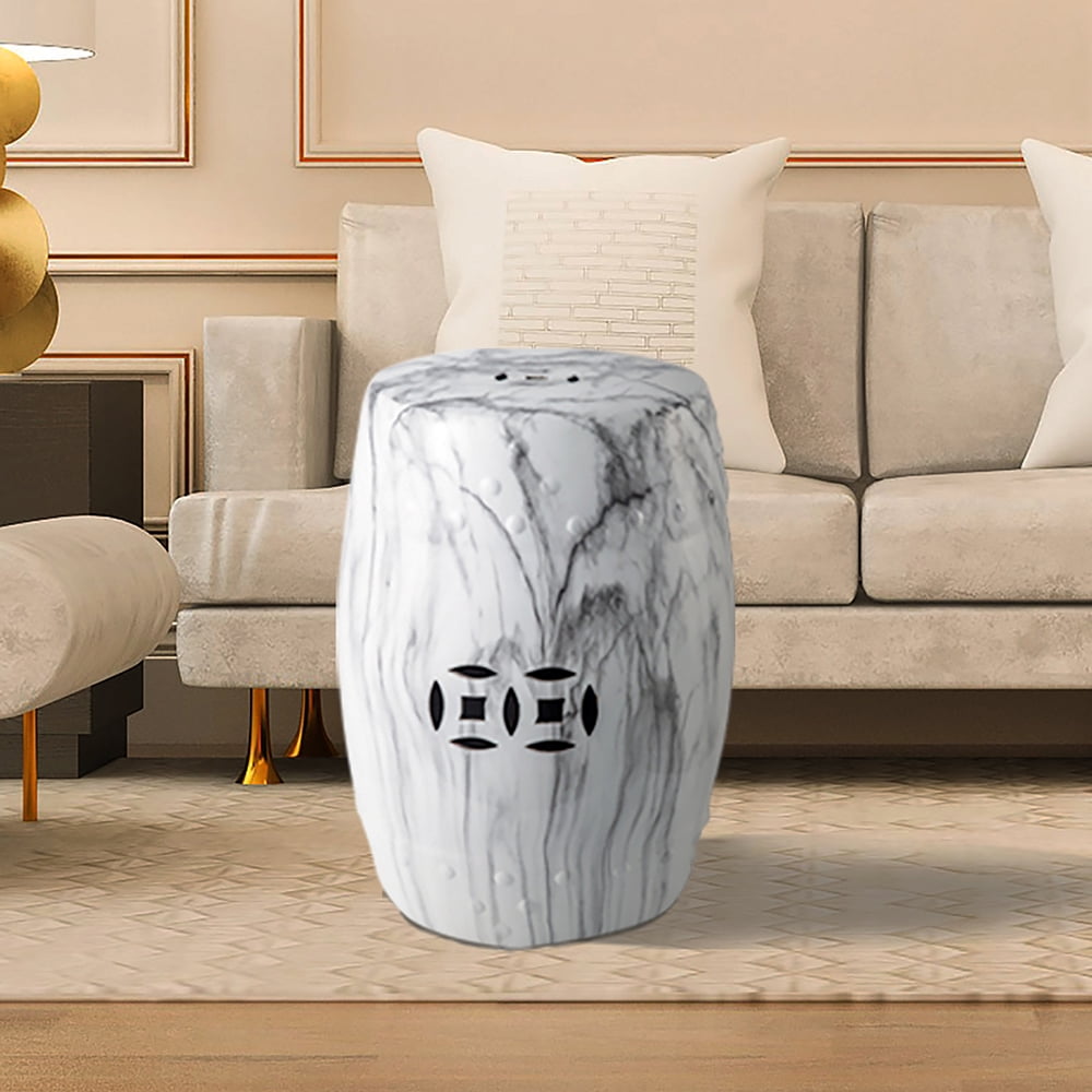 Lowestbest Multi-Use Ceramic Garden Stool/Round Side Table, Heavy Duty Patio Decorative Stool Lowestbest Multi-Use Ceramic Garden Stool/Round Side Table, Heavy Duty Patio Decorative Stool