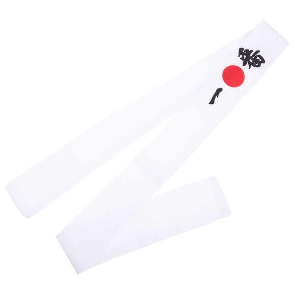 GAXIRE Japanese Style Headband 1Pcs in White Cotton for Chef and with Reusable and Breathable Design