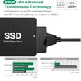 thumbnail image 3 of USB C to SATA Converter USB 3.1 Type C Adapter Cable for 2.5" Hard Drive SSD with USB C to USB3.0 Adapter, 3 of 7