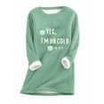 thumbnail image 1 of Hot6sl Women's Printed Round Neck Long Sleeved Top, 1 of 2