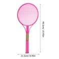 thumbnail image 4 of OFFIGAM Badminton Toy Racket Shape Tighten Thread Widen Racket Range for Kids Outdoor Sports Activity 1 Set, 4 of 5