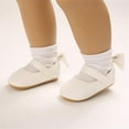 thumbnail image 2 of Infant Baby Girls Mary Jane Flats Non-Slip Rubber Sole Newborn Princess Dress Shoes Toddler First Walkers Sneaker Shoes, 2 of 7