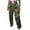 Green, variant on IROINNID Cargo Pants for Women Digital Printed Perforated Work Suit Straight Leg Pants,Blue