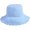 Blue, variant on Sun Hats for Women Summer Casual Wide Brim Cotton Bucket Hat Beach Vacation Travel Accessories