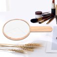 thumbnail image 5 of Hand Held Mirror Extra Large Wooden For Barber Salon Makeup Cosmetic With Handle, 5 of 13