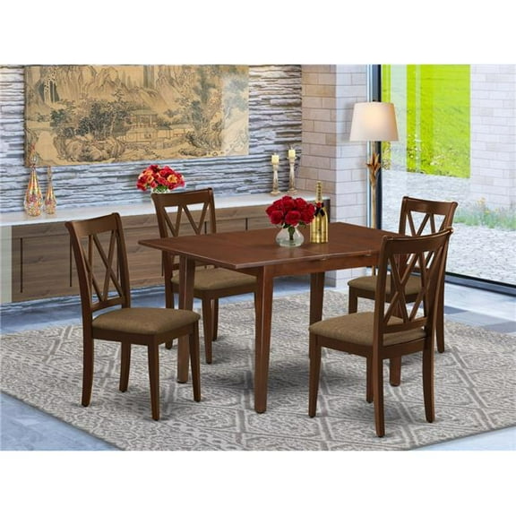 5 Piece Norfork Dining Set - Mahogany