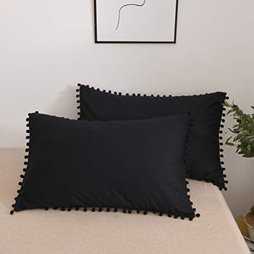 Softta 20x30 Pom Pom Pillow Shams 