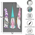 thumbnail image 5 of Easter Gnomes Grey Kitchen Tea Towels Set of 6 Absorbent Hand Dish Towels, Egg Carrot Dishcloths Lint-Free 18x28 Inch Fast Drying for Cooking Baking Home Clean, 5 of 7