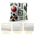 thumbnail image 4 of Leisuo Farmhouse Pillow Covers Cherry Quotes Square Cushion Case Watercolor Fruits Pillowcase (Love Cherry) White, 4 of 5