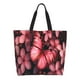 thumbnail image 1 of Balery pink butterfly Bolsa Tote Estilo Estético con Cremalleras, Bolsa de Hombro, Bolsa de Compras Grande y Plegable, 1 of 8