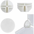 thumbnail image 3 of (Blanc) Système de Garde-Robe 40 Pcs Cube en Fil Plastique ABS Unité de Rangement Connecteur Cube Modulaire en Maille pour Étagères Armoires de Rangement, 3 of 5