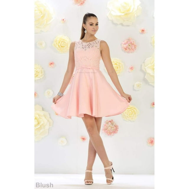 Simple & Classy Short Bridesmaids Dress
