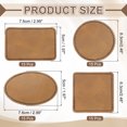 thumbnail image 2 of Uxcell Blank Leatherette Patches, Faux Leather Hats Patches Sets with Adhesive Iron-on Heat Press Laserable Rustic for Hats DIY Fabric Repair Sew Khaki, 2 of 6