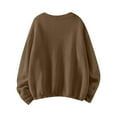 thumbnail image 3 of Women's Drop Shoulder Long Sleeve Cardigan Sweater Button Up Pocket Front Cardigans Lightweight Knit Tops Lightweight Cardigan for Women plus Size Comfy Knit Cardigan Wool Short Sweater Summer, 3 of 4
