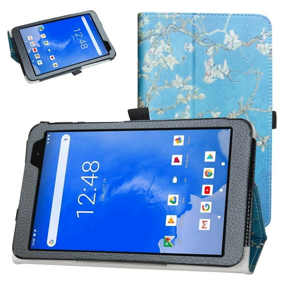 Labanema Winnovo T8 8 Inch Tablet Case, PU Leather Folio Stand Protective Case, Cover for Winnovo T8 8 Inch Tablet (Apricot Flower)