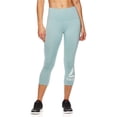thumbnail image 1 of Reebok Pantalon Capri de Compression Athlétique pour Femmes Wanderlust, Vert, Moyen, 1 of 5