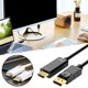 thumbnail image 3 of WAITLOVER 1 cable adaptador convertidor DisplayPort DP macho a HDMI hembra compatible para portátiles, 3 of 7