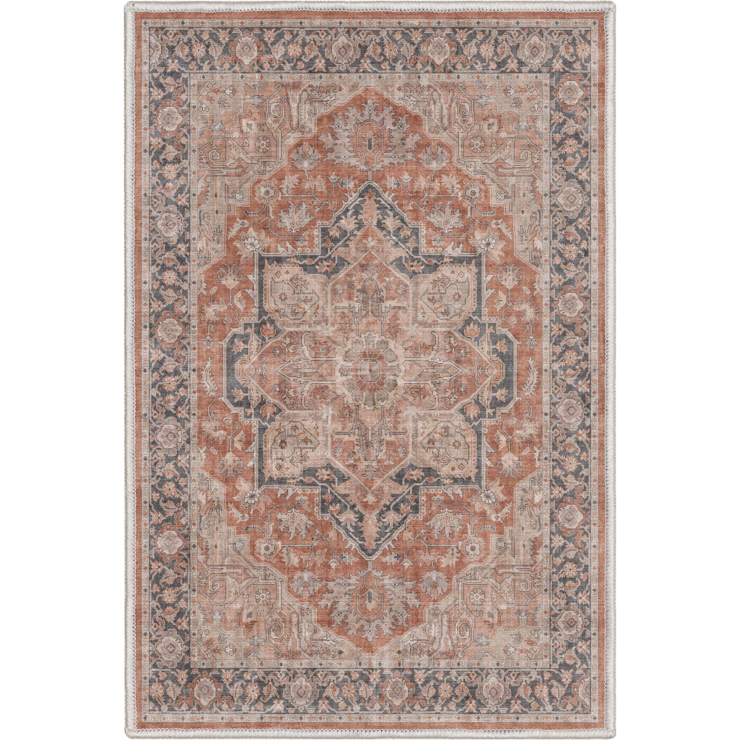 Well Woven Apollo Bolona Vintage Oriental Red Flatweave 2'3" x 3'11" Area Rug