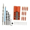 thumbnail image 3 of Juego de 28 brocas para carpintería, localizador de agujeros inclinados, plantilla para carpintería, profesional, multiusos, escala métrica e, 3 of 8