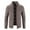 Coffee, variant on Men's Full Zip Cardigan Cable Knitted Stand Collared Sweater Coat Long Sleeve Fall Winter Jacket Outwear with Pockets