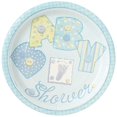 thumbnail image 1 of Unique Party - Plato para Postres Fiesta de Benvenida al Bebé - Pack de 8 (Azul), 1 of 2