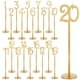 thumbnail image 4 of Números de mesa, tarjetas de número de mesa, centro de mesa de madera, letreros de mesa, tarjetas de lugar, 20 piezas dorado, 4 of 9