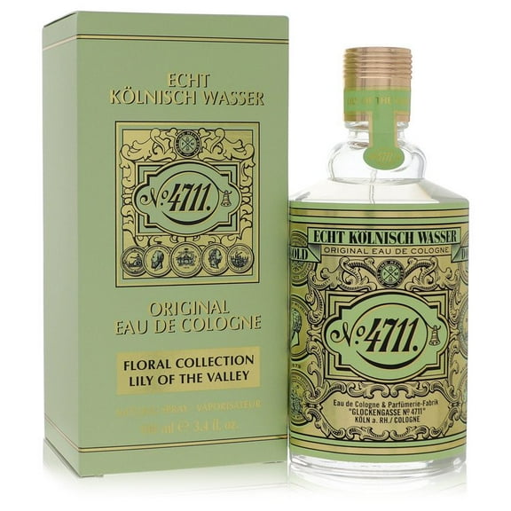 Combo 2pcs Pack 4711 Floral Collection Lily of the Valley by 4711 Eau De Cologne Spray (Unisex) 3.4 oz for Men