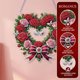 thumbnail image 5 of Colgante de diamantes para San Valentín | Collar con dije de girasol, rosa y mariposa | Regalo romántico para ella | Joyería hecha a mano con temática de amor, 5 of 8